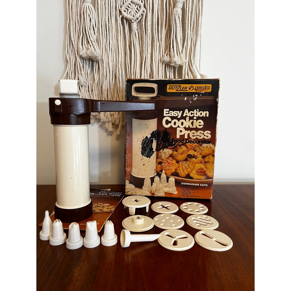 Vintage Hutzler Easy Action Cookie Press - Made in W. Germany (3307)